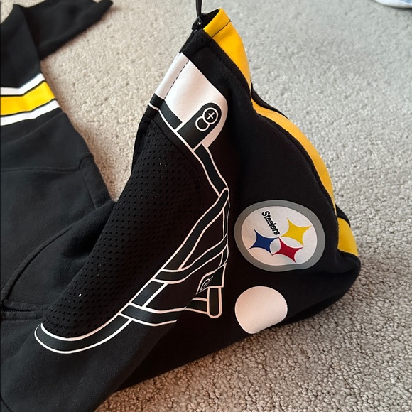 NFL Pittsburgh Steelers Youth Hoodie Football Zip-up Sweatshirt Large 14/16 - Picture 10 of 12